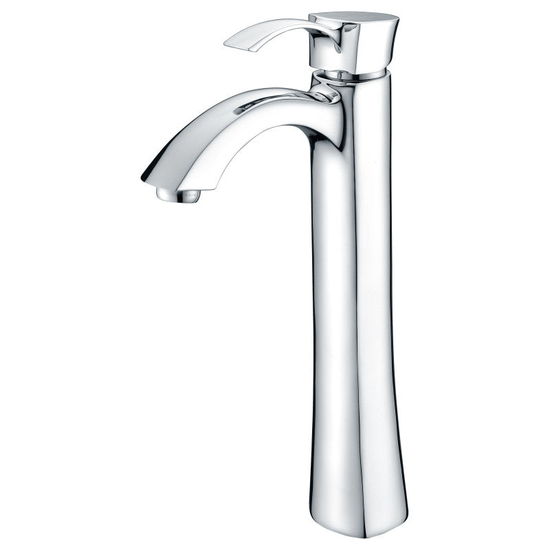 Pendant Series Deco-Glass Vessel Sink in Lustrous Frosted with Harmony Faucet
