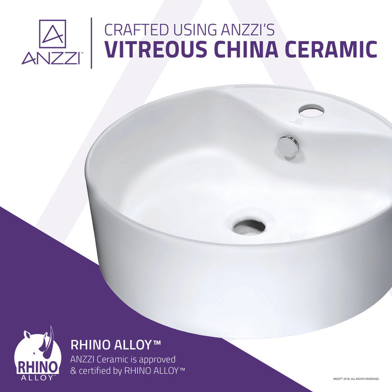 Vitruvius Series Ceramic Vessel Sink in White