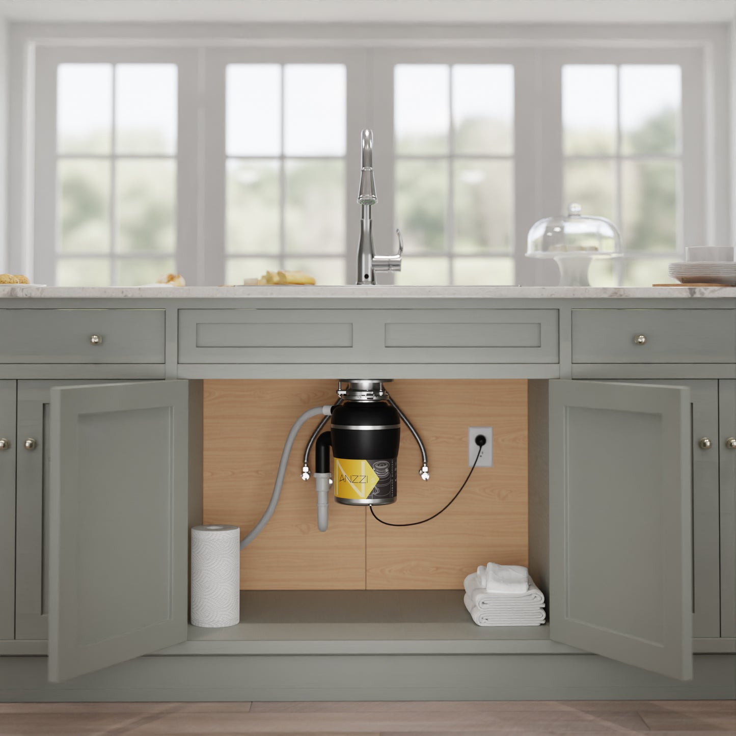 MEDUSA 1/2 HP Continuous Feed Undersink Garbage Disposal