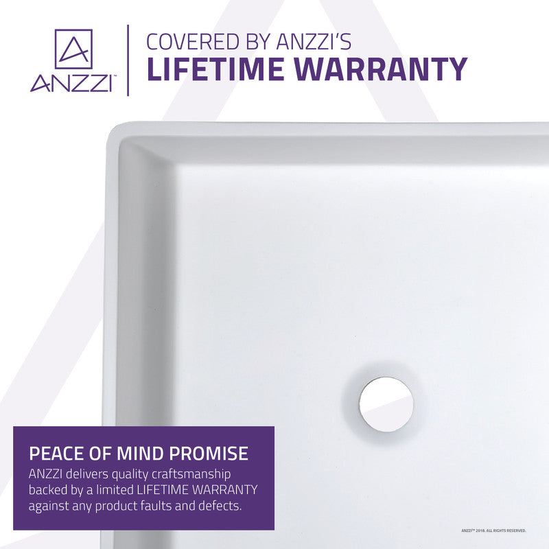 Matimbi 1-Piece Solid Surface Vessel Sink with Pop Up Drain in Matte White
