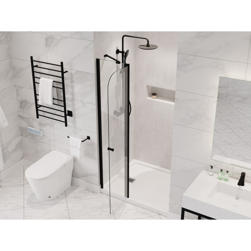 Romance 72-in. x 33.5-in. Frameless Swinging Shower Door