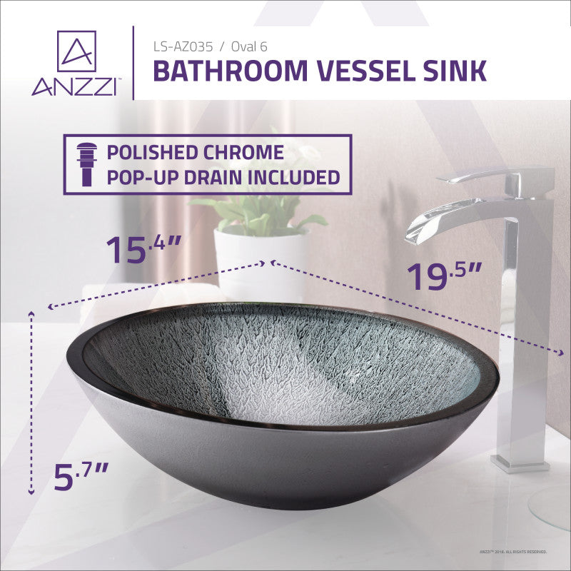 Onyx Series Vessel Sink in Black