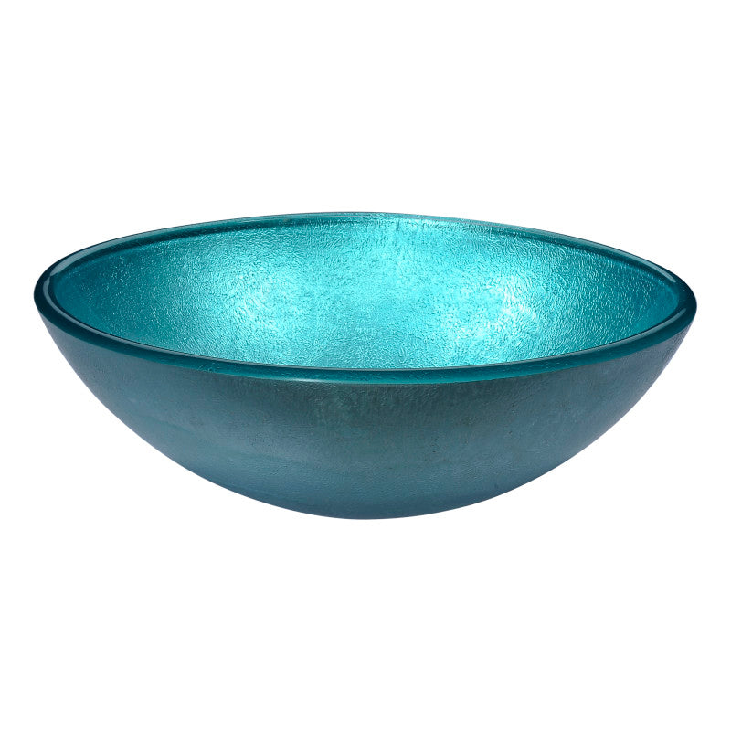 LS-AZ8221 - Gardena Series Deco-Glass Vessel Sink in Coral Blue