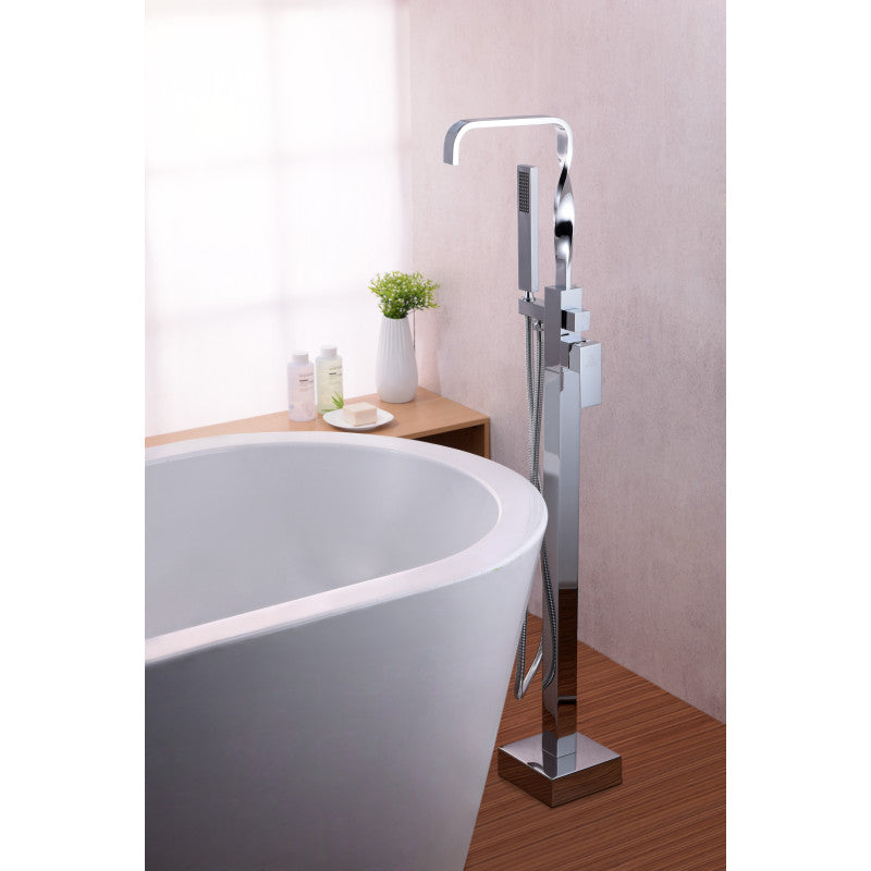 FS-AZ0050CH - Yosemite 2-Handle Claw Foot Tub Faucet with Hand Shower in Polished Chrome