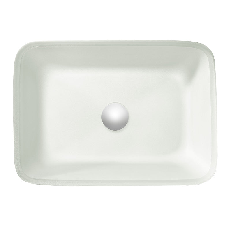 Innovio Rectangle Glass Vessel Bathroom Sink