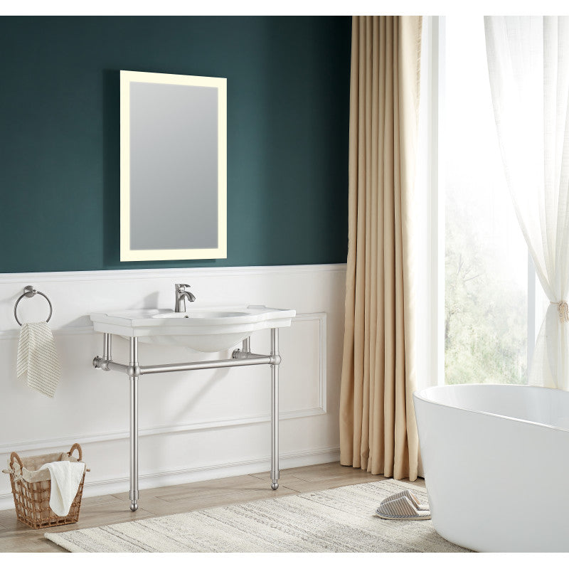 Viola 34.5 in. Console Sink with Ceramic Counter Top