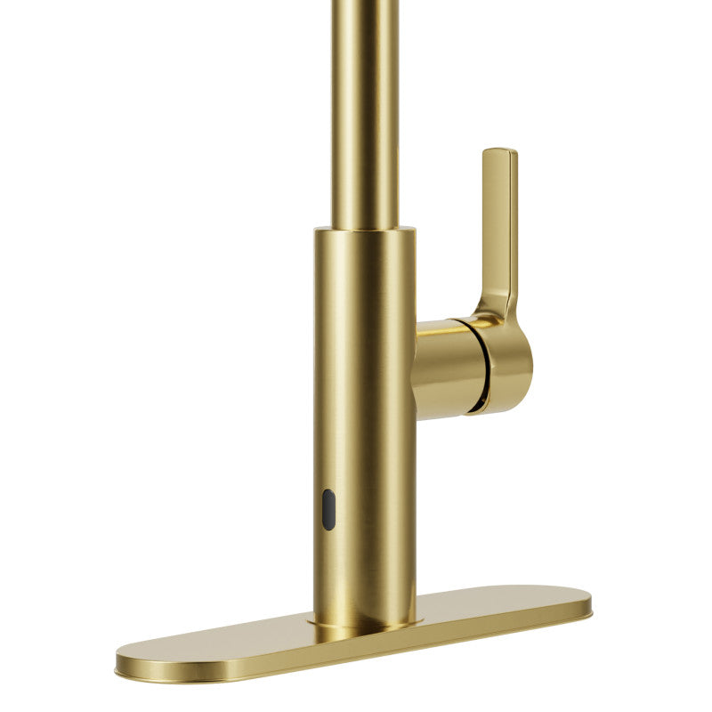 Ola Hands Free Touchless 1-Handle Pull-Down Sprayer Kitchen Faucet with Motion Sense and Fan Sprayer