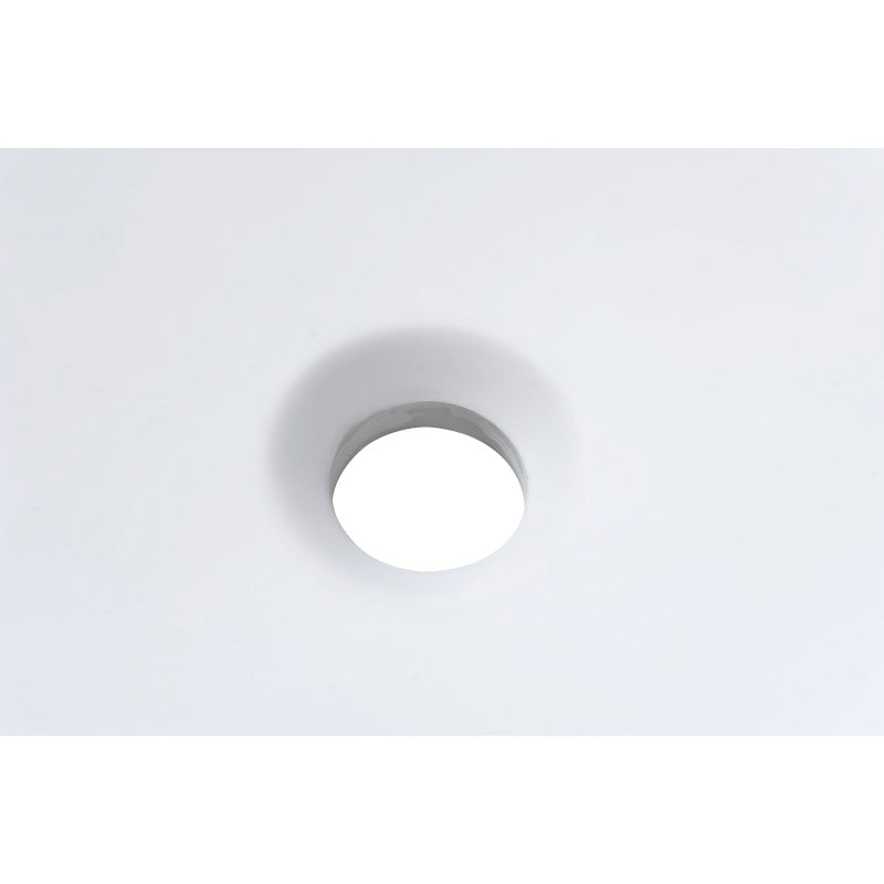 Passage 1-Piece Solid Surface Vessel Sink with Pop Up Drain in Matte White