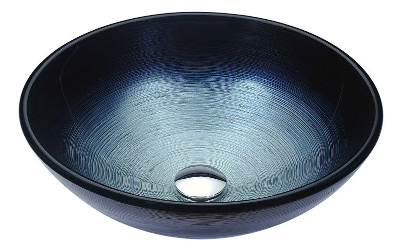 Gardena Series Deco-Glass Vessel Sink in Brushed Dusk