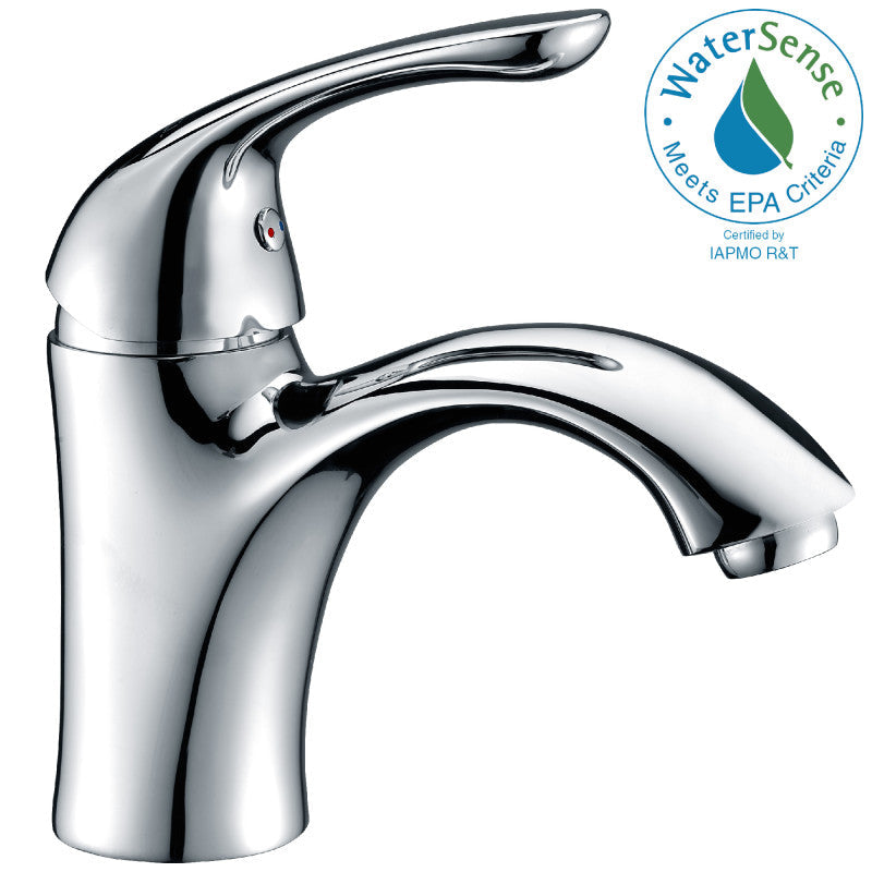 L-AZ011 - Clavier Series Single Hole Single-Handle Mid-Arc Bathroom Faucet in Polished Chrome