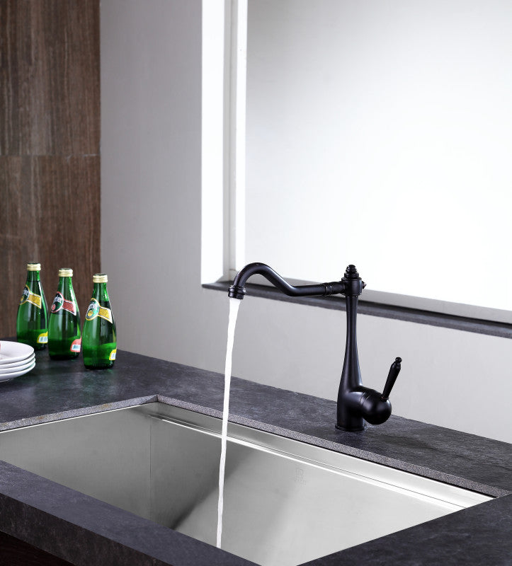 Single Handle Kitchen Faucet-Oil Rubbed Bronze-Patriarch Series-KF-AZ198ORB-ANZZI