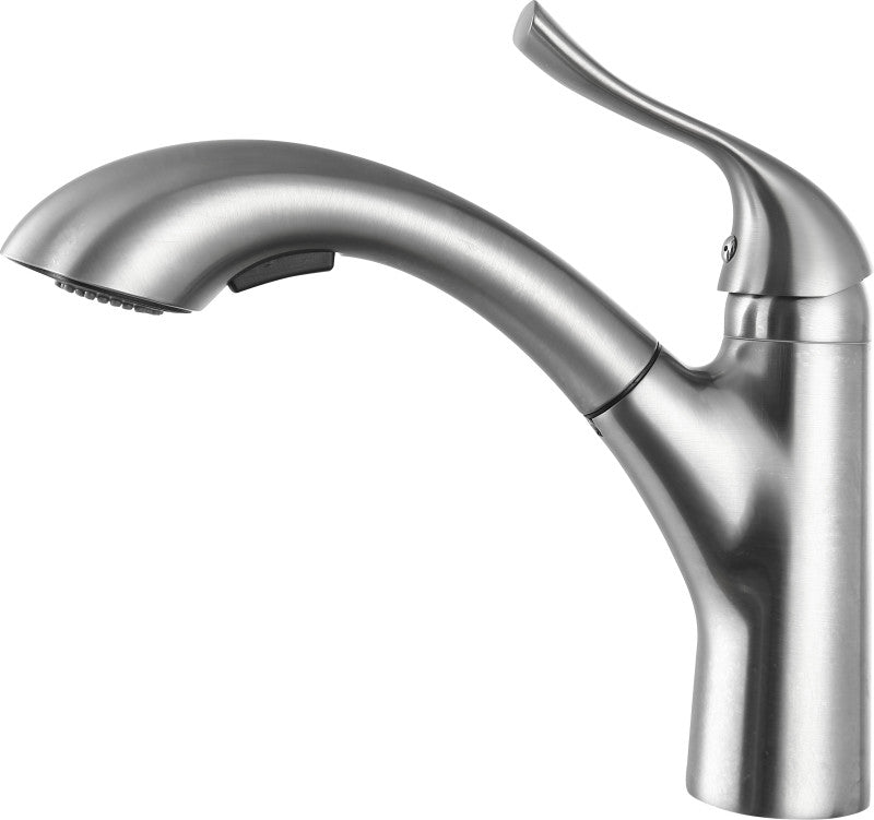 Navona Single-Handle Pull-Out Sprayer Kitchen Faucet in Brushed Nickel