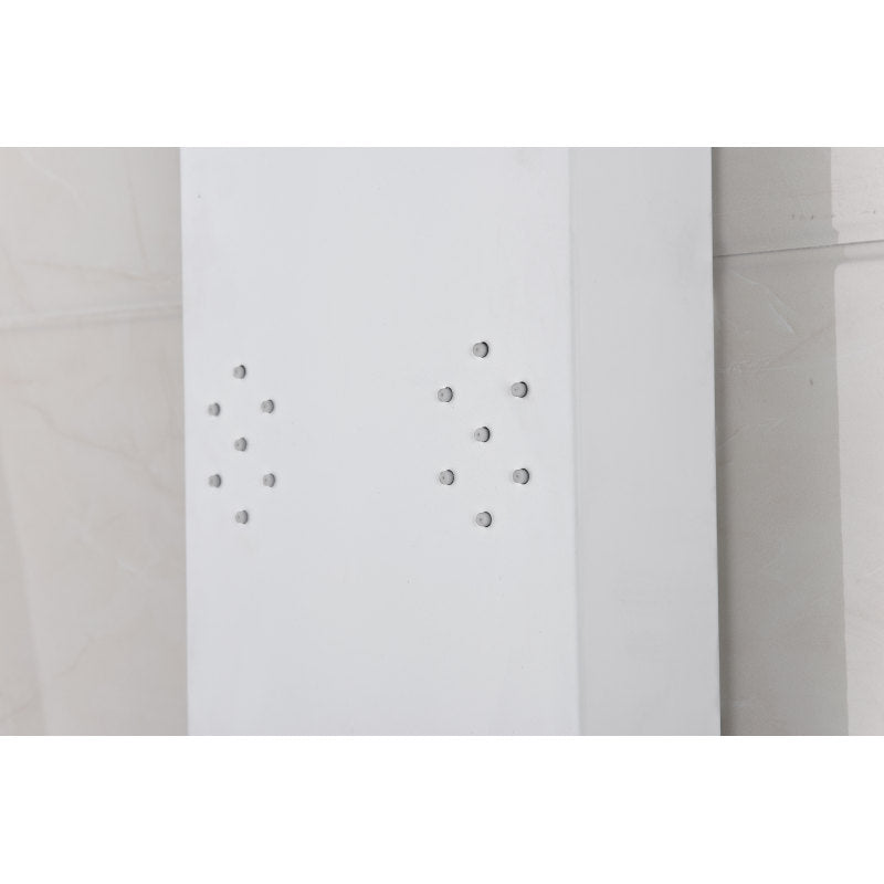 Swan 64 in. 6-Jetted Full Body Shower Panel with Heavy Rain Shower and Spray Wand in White