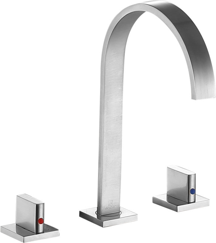 Sabre 8 in. Widespread 2-Handle Bathroom Faucet in Brushed Nickel