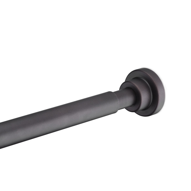 ANZZI 35-55 Inches Shower Curtain Rod with Shower Hooks in Oil Rubbed Bronze | Adjustable Tension Shower Doorway Curtain Rod | Rust Resistant No Drilling Anti-Slip Bar for Bathroom | AC-AZSR55ORB