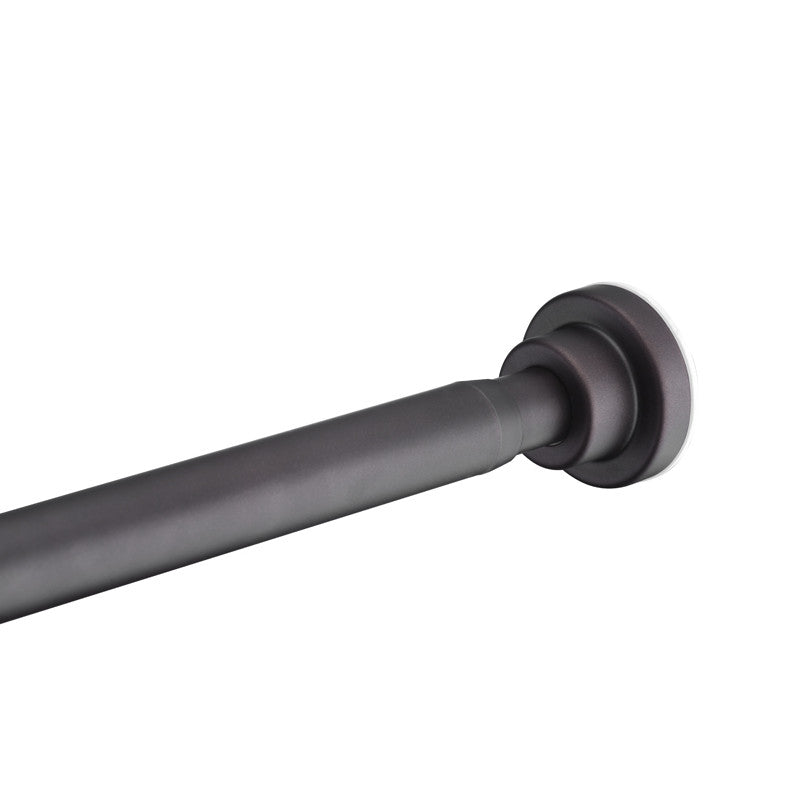 ANZZI 35-55 Inches Shower Curtain Rod with Shower Hooks in Oil Rubbed Bronze | Adjustable Tension Shower Doorway Curtain Rod | Rust Resistant No Drilling Anti-Slip Bar for Bathroom | AC-AZSR55ORB