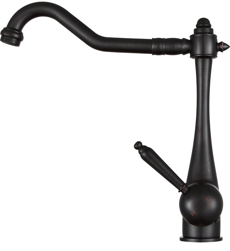 Single Handle Kitchen Faucet-Oil Rubbed Bronze-Patriarch Series-KF-AZ198ORB-ANZZI