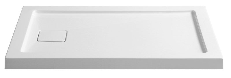 Forum Base Series 48 in. L x 32 in. W Alcove Shower Shower Pan Base with Reversible Drain in Glossy White Marine Acrylic