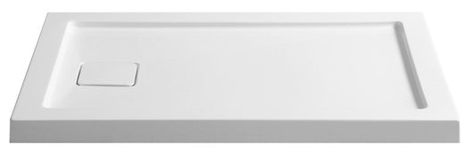 Forum Base Series 48 in. L x 32 in. W Alcove Shower Shower Pan Base with Reversible Drain in Glossy White Marine Acrylic