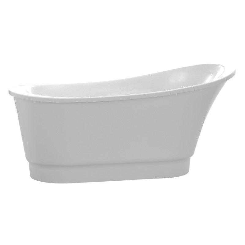Prima 67 in. Acrylic Flatbottom Non-Whirlpool Bathtub in Red