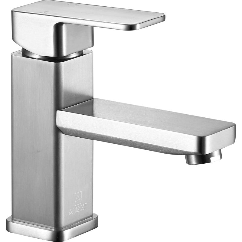 Naiadi Single Hole Single Handle Bathroom Faucet in Brushed Nickel