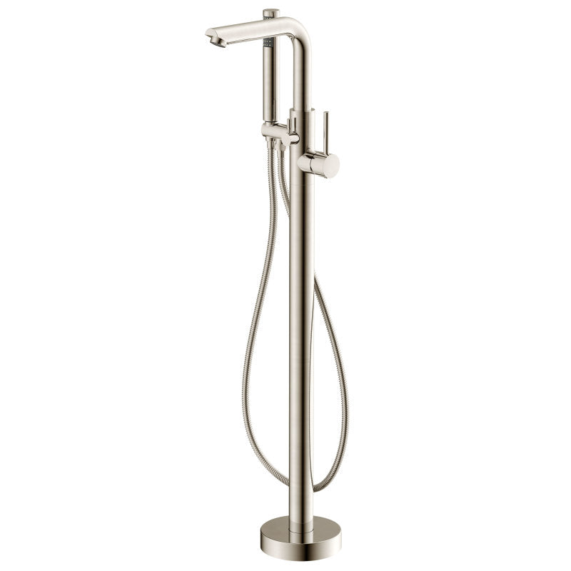 Sens Series 2-Handle Freestanding Claw Foot Tub Faucet with Hand Shower in Brushed Nickel