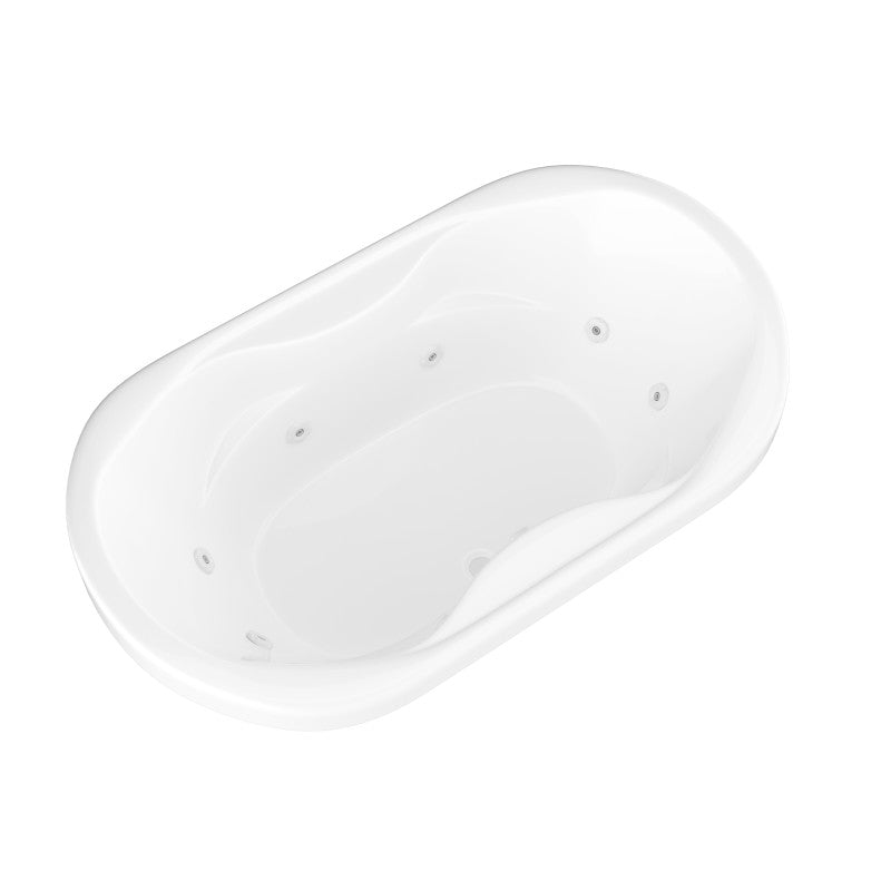 Atlantis Whirlpools Indulgence 41 x 70 Oval Whirlpool Jetted Bathtub