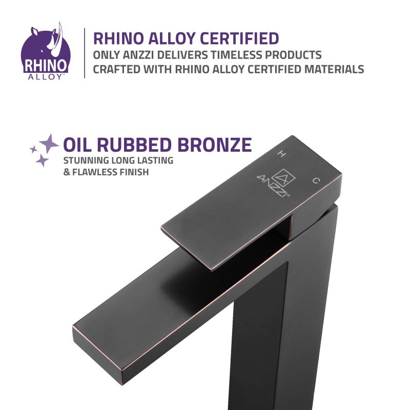 Enti Series Single Hole Single-Handle Vessel Bathroom Faucet in Oil Rubbed Bronze