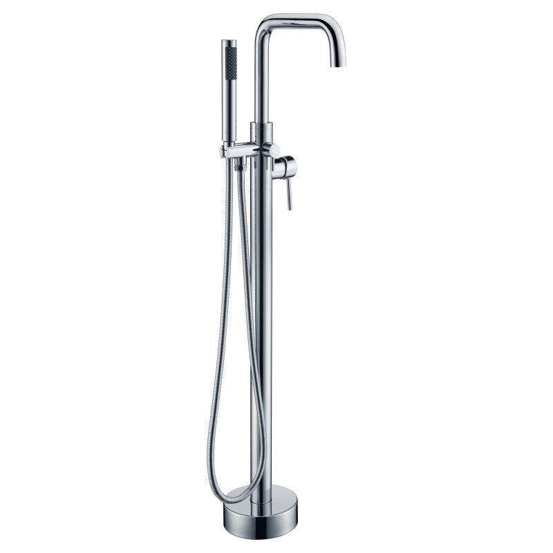 Moray Series 2-Handle Freestanding Tub Faucet with Hand Shower in Brushed Nickel