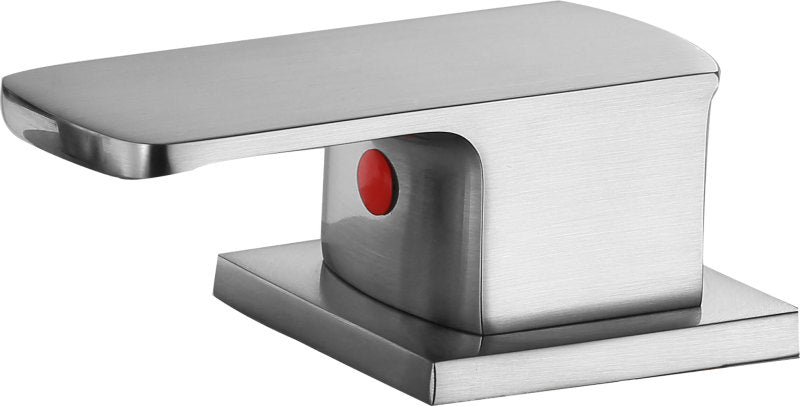 Shore 3-Handle Deck-Mount Roman Tub Faucet with Handheld Sprayer in Brushed Nickel