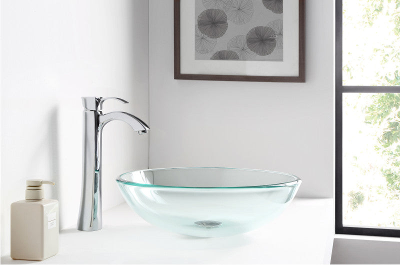 BB420-12 - Mythic Series Vessel Sink in Lustrous Clear
