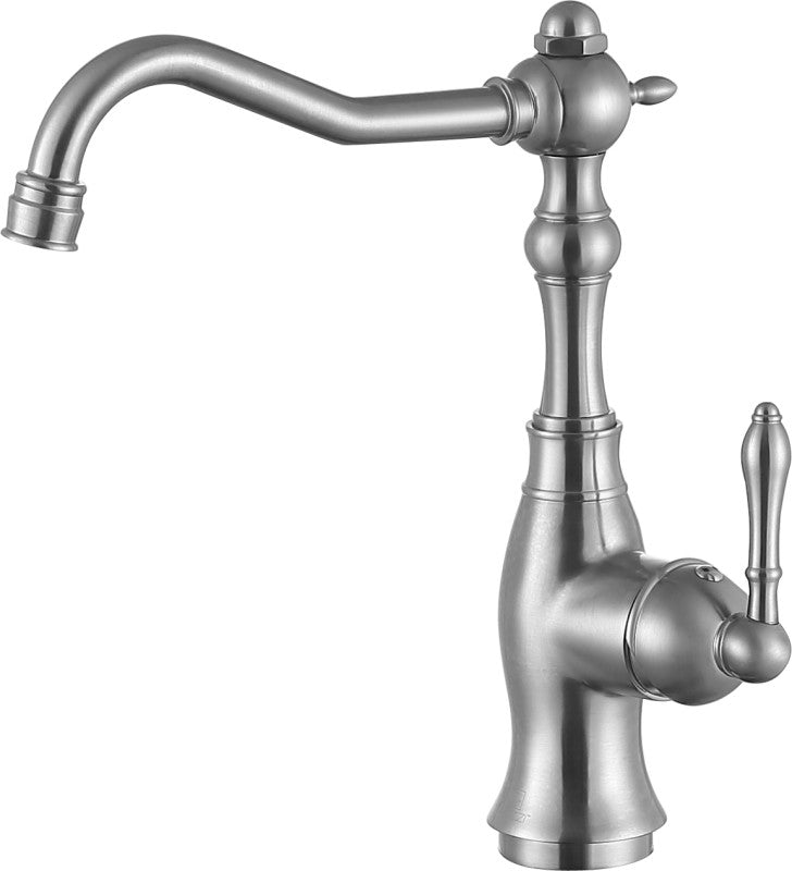 Highland Single-Handle Standard Kitchen Faucet with Side Sprayer in Brushed Nickel