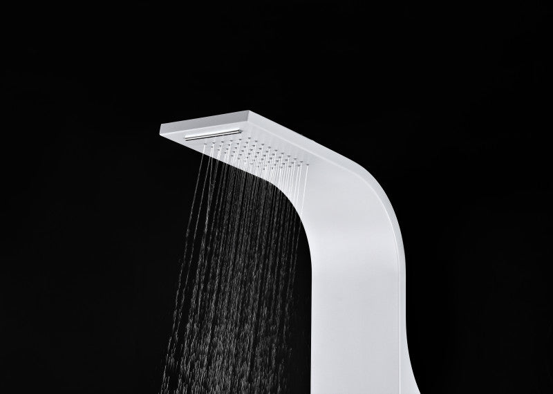 Arena Series 60 in. Full Body Shower Panel System with Heavy Rain Shower and Spray Wand in White