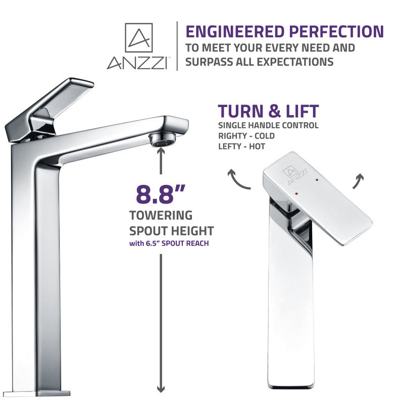 Valor Single Hole Single-Handle Bathroom Faucet in Polished Chrome with Soap Dish and Toothbrush Holder