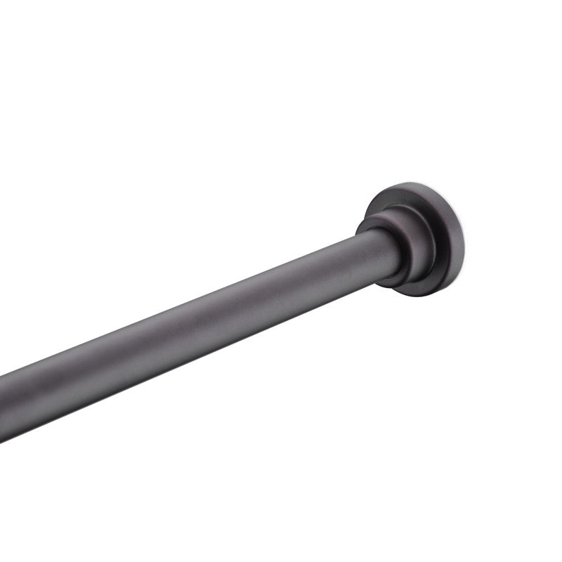 ANZZI 35-55 Inches Shower Curtain Rod with Shower Hooks in Oil Rubbed Bronze | Adjustable Tension Shower Doorway Curtain Rod | Rust Resistant No Drilling Anti-Slip Bar for Bathroom | AC-AZSR55ORB