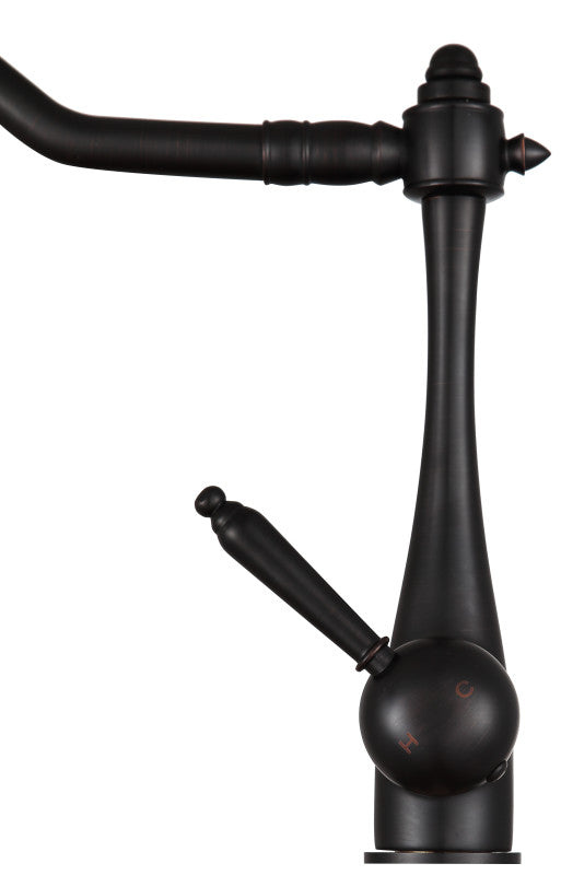 Single Handle Kitchen Faucet-Oil Rubbed Bronze-Patriarch Series-KF-AZ198ORB-ANZZI