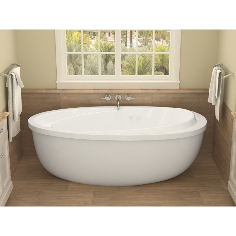 Atlantis Whirlpools Breeze 38 x 71 Oval Freestanding Whirlpool Jetted Bathtub