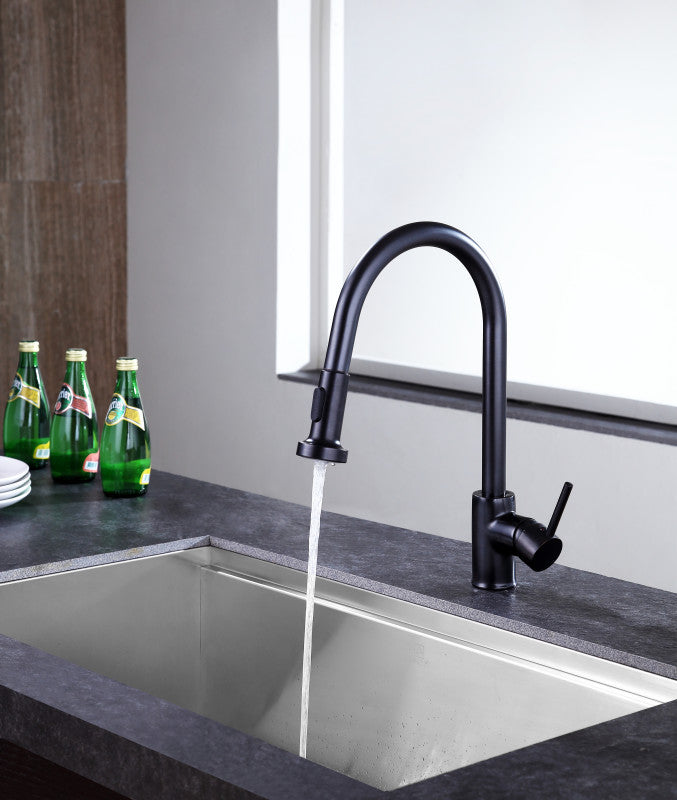 Somba Single-Handle Pull-Out Sprayer Kitchen Faucet in Oil Rubbed Bronze