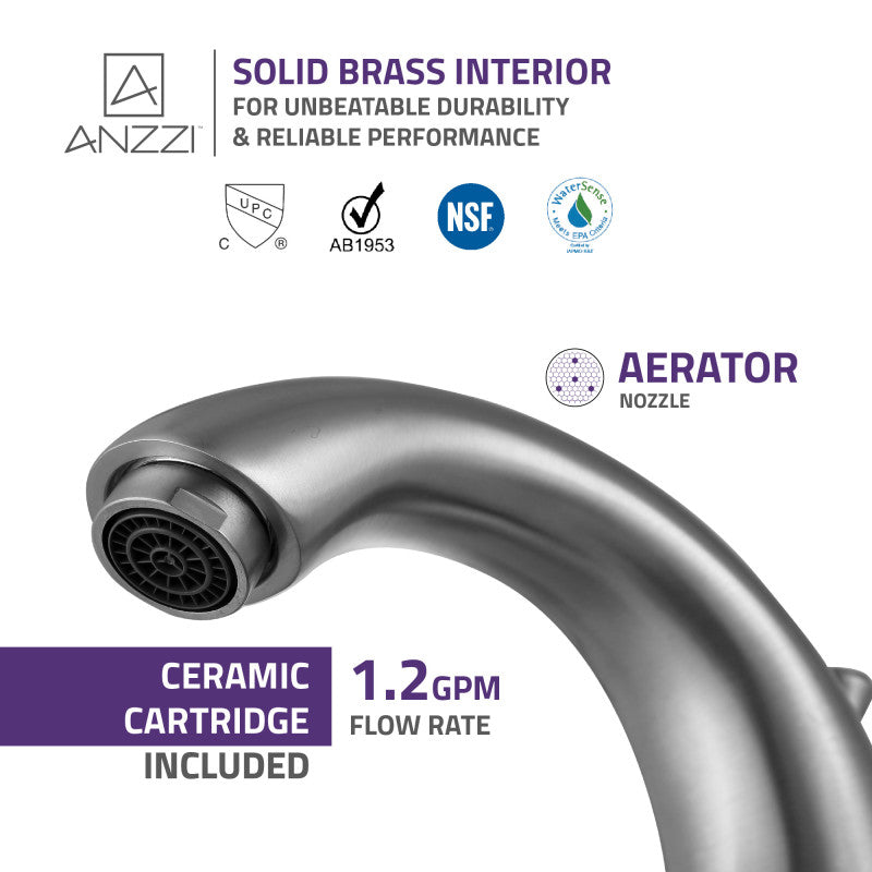 Merchant 8 in. Widespread 2-Handle Bathroom Faucet in Brushed Nickel