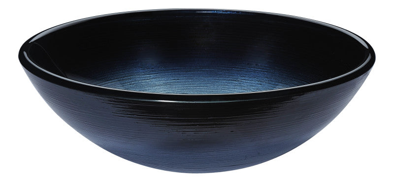 Gardena Series Deco-Glass Vessel Sink in Brushed Dusk