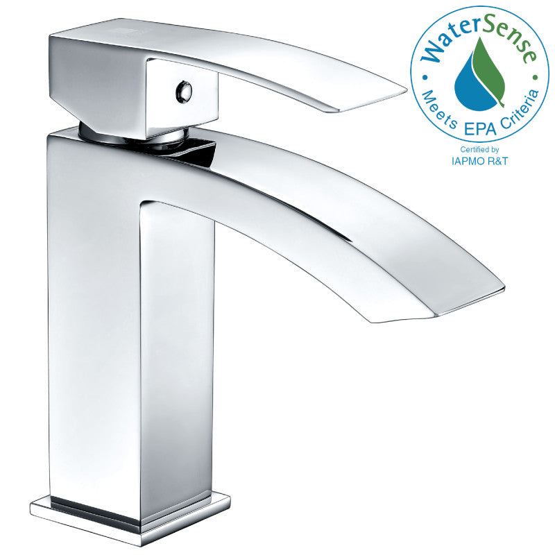L-AZ037 - Revere Series Single Hole Single-Handle Low-Arc Bathroom Faucet in Polished Chrome