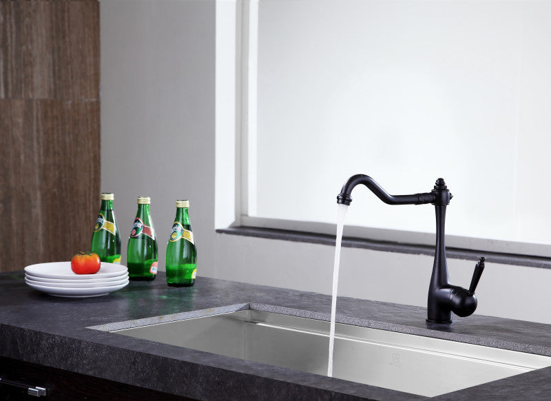 Single Handle Kitchen Faucet-Oil Rubbed Bronze-Patriarch Series-KF-AZ198ORB-ANZZI
