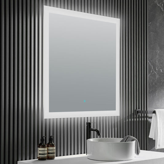 BA-LMDFX004AL - Volta 36 in. x 36 in. Frameless LED Bathroom Mirror