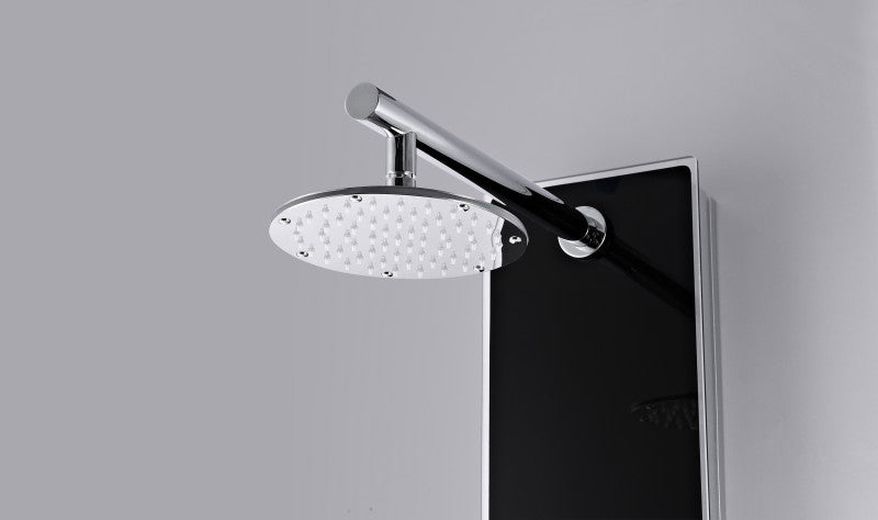 Llano Series 60 in. Full Body Shower Panel System with Heavy Rain Shower and Spray Wand in Black
