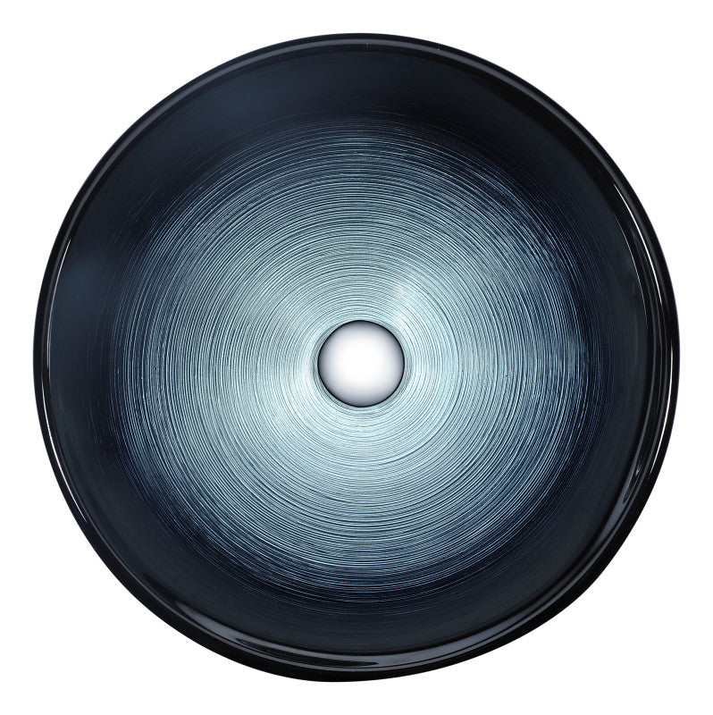 Gardena Series Deco-Glass Vessel Sink in Brushed Dusk
