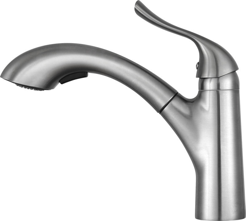 Navona Single-Handle Pull-Out Sprayer Kitchen Faucet in Brushed Nickel