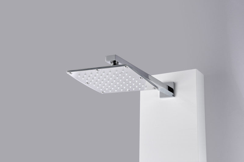 Vega Series 56 in. Full Body Shower Panel System with Heavy Rain Shower and Spray Wand in White
