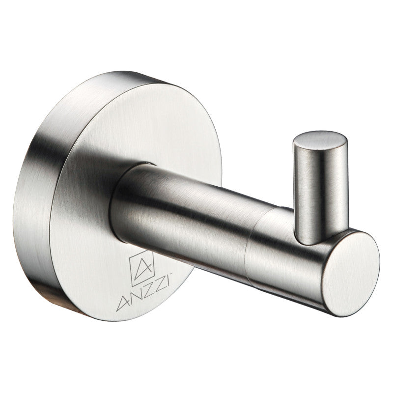 Caster Series Robe Hook in Brushed Nickel