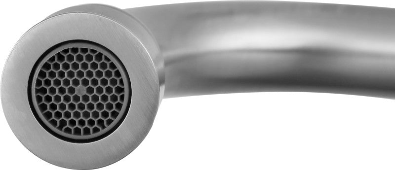 Highland Single-Handle Standard Kitchen Faucet with Side Sprayer in Brushed Nickel