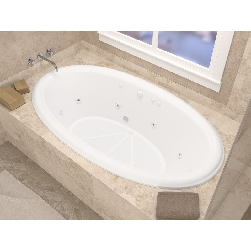 Atlantis Whirlpools Petite 44 x 78 Oval Whirlpool Jetted Bathtub